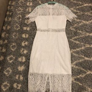 Lulu’s White Lace Dress, S, (like NEW)
